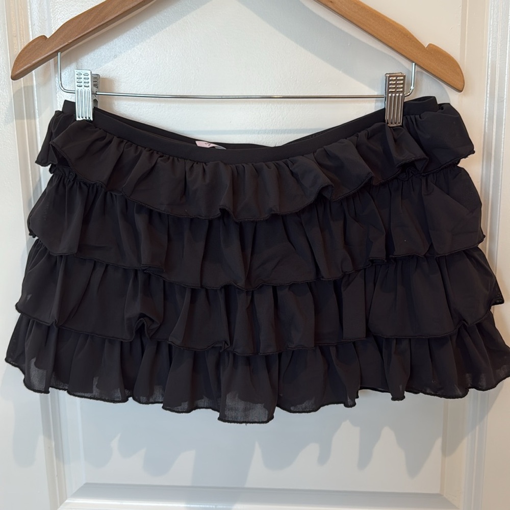 nwt Urban Outfitters Ruffle Tiered Mini Skirt